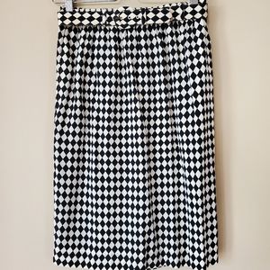 Classic Evan-Picone 100% Silk Skirt